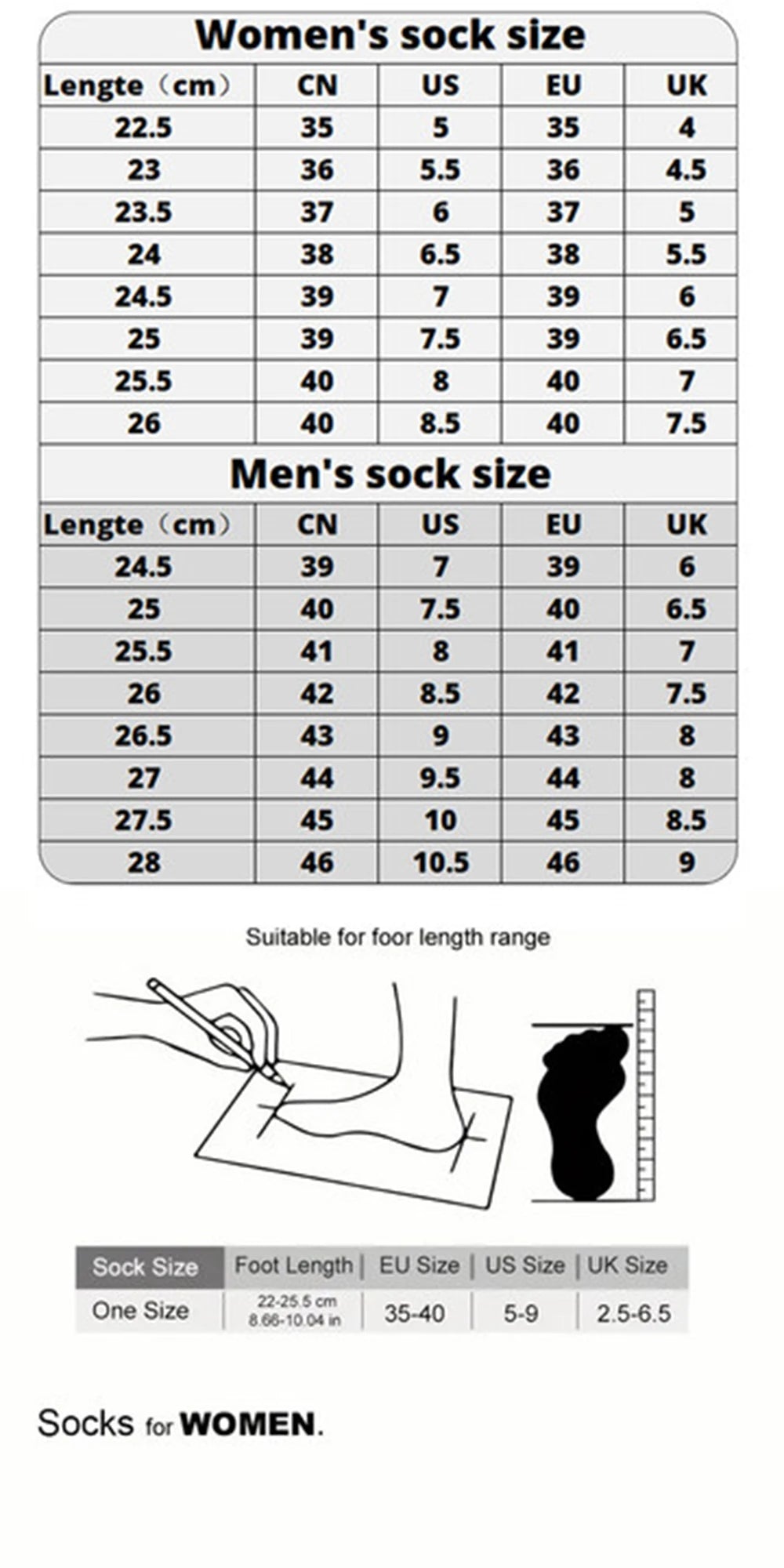 Damensocken